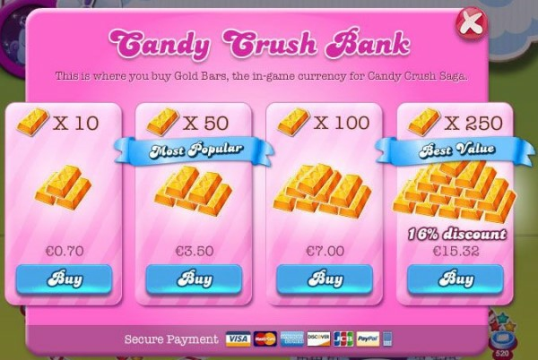 Candy Crush Saga Virtual Goods