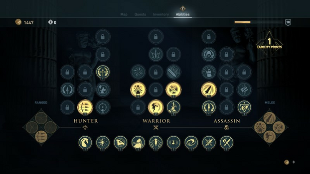 Assassins Creed Ability Selection