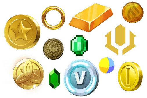 gold coins and soft currency