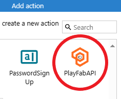 Construct 3 add PlayFabAPI action