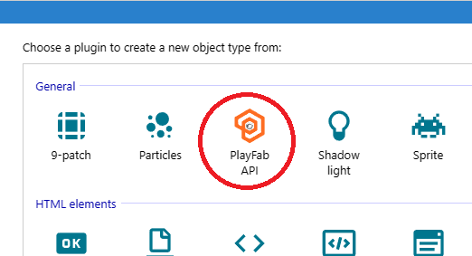 Construct 3 editor playfab api object type