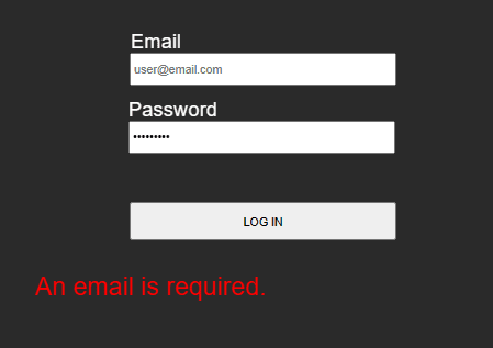Construct 3 login email required