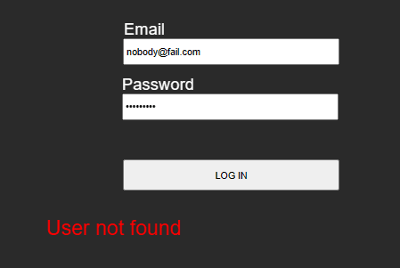 Construct 3 login user not found