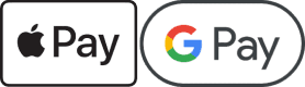 google pay and apple pay logos